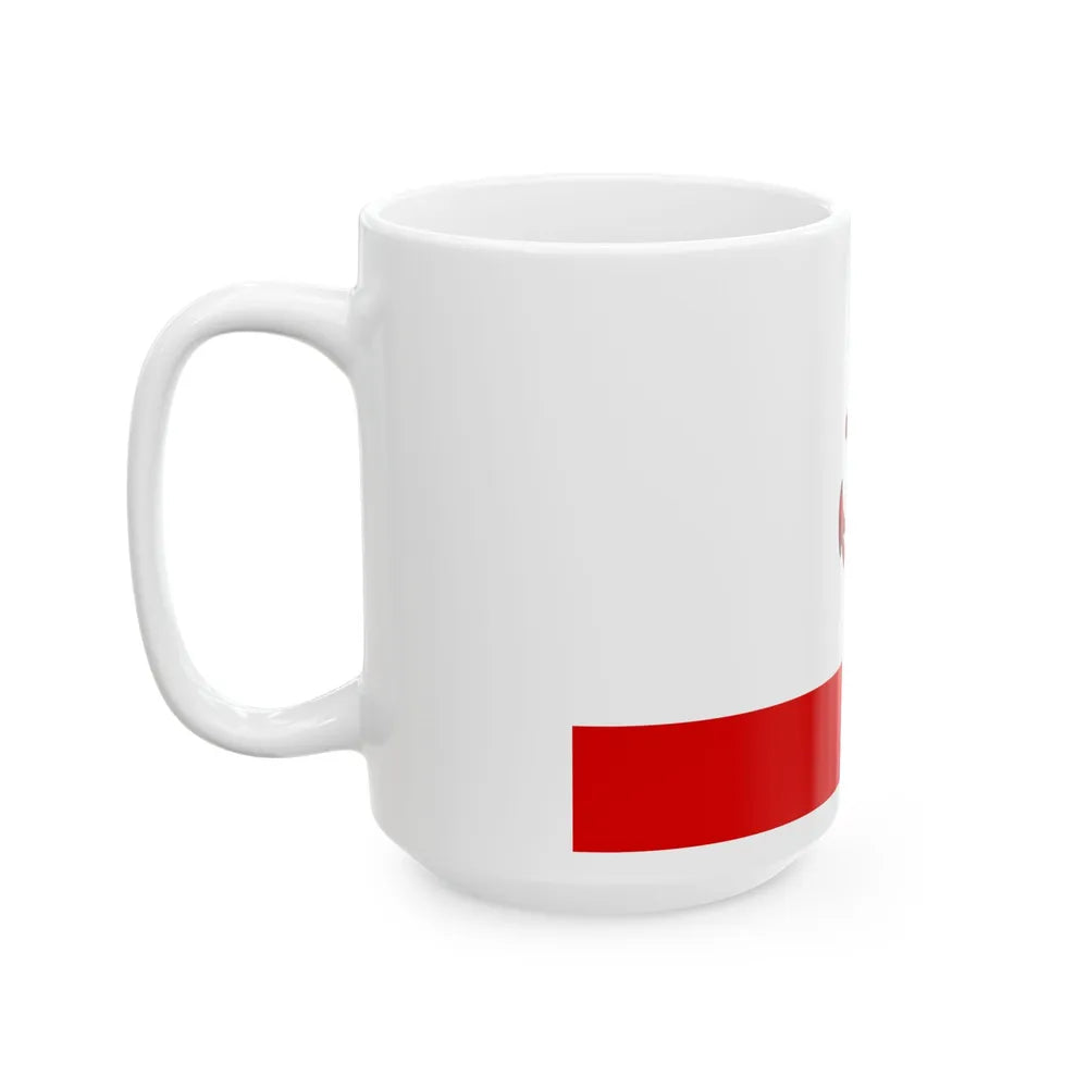 Flag of Naval Base Commander of Cuba (Cuba) White Coffee Mug - Go Mug Yourself