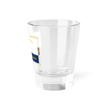 Flag of Naval Force of Romania 1950-1951 obverse (Oman) Shot Glass 1.5oz - Go Mug Yourself