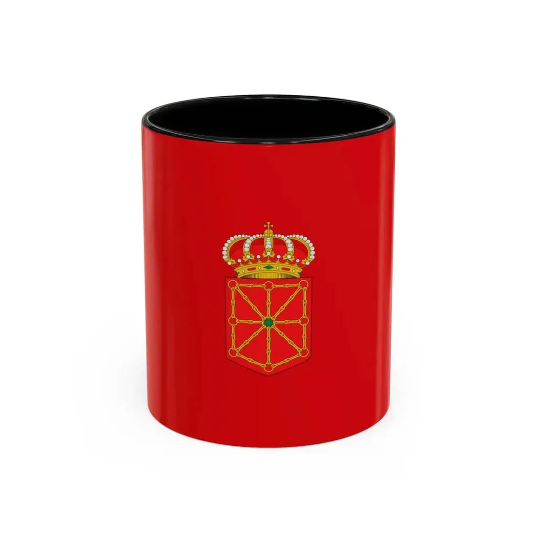 Flag of Navarre Spain - Accent Coffee Mug 11oz Black - Go Mug Yourself