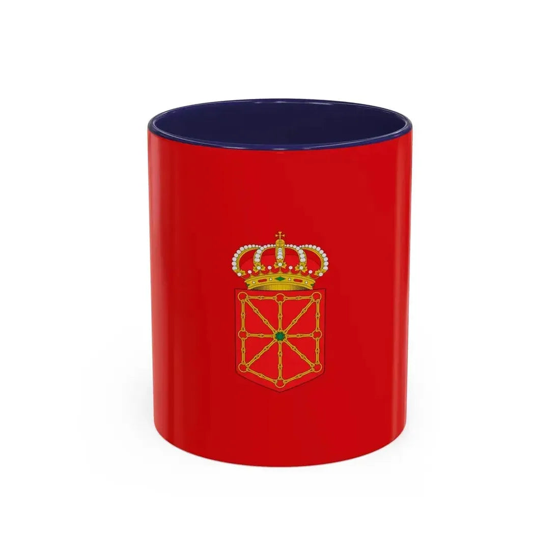 Flag of Navarre Spain - Accent Coffee Mug 11oz Navy - Go Mug Yourself