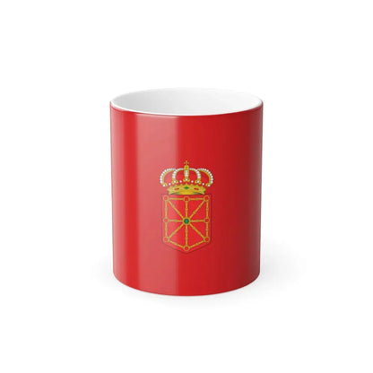 Flag of Navarre Spain - Color Changing Coffee Mug 11oz - Go Mug Yourself