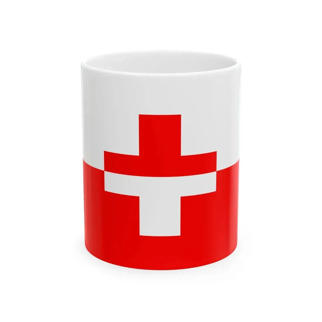 Flag of Naxxar 1993-2000 (Malta) White Coffee Mug 11oz - Go Mug Yourself