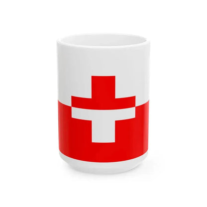 Flag of Naxxar 1993-2000 (Malta) White Coffee Mug 15oz - Go Mug Yourself