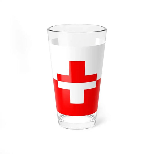 Flag of Naxxar 1993 to 2000 Malta - Pint Glass 16oz 16oz - Go Mug Yourself