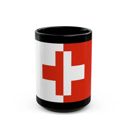 Flag of Naxxar Malta - Black Coffee Mug-15oz-Go Mug Yourself