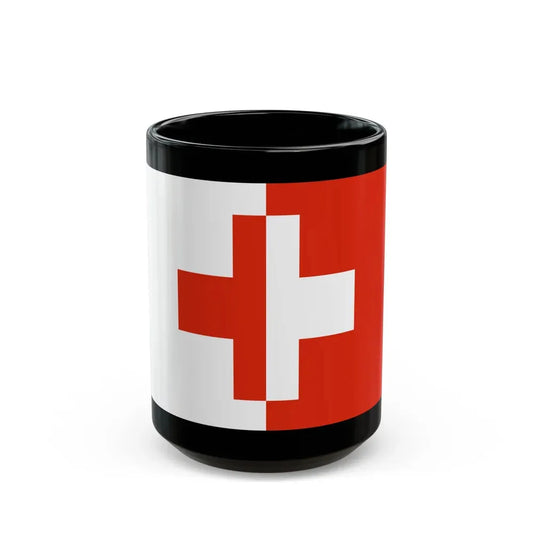 Flag of Naxxar Malta - Black Coffee Mug 15oz - Go Mug Yourself