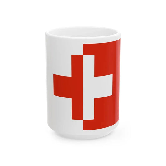 Flag of Naxxar Malta - White Coffee Mug 15oz - Go Mug Yourself