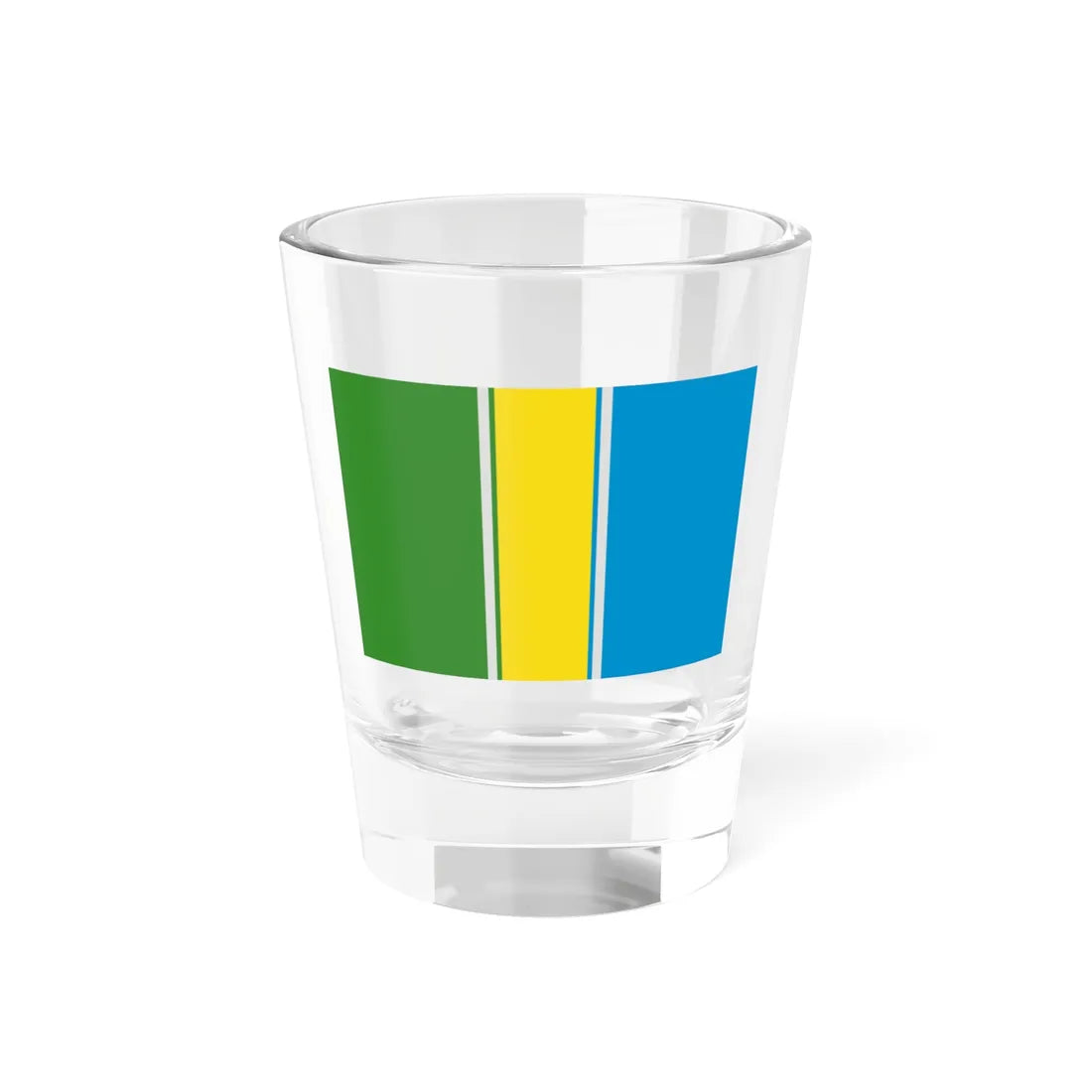 Flag of Nazyvaevsky rayon 2008 (Russia) Shot Glass 1.5oz 1.5oz - Go Mug Yourself