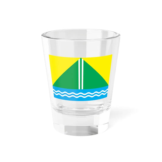 Flag of Nazyvaevsky rayon Omsk oblast (Russia) Shot Glass 1.5oz 1.5oz - Go Mug Yourself
