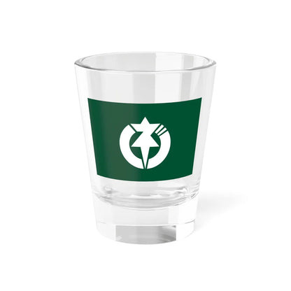 Flag of Neba Nagano (Japan) Shot Glass 1.5oz 1.5oz - Go Mug Yourself