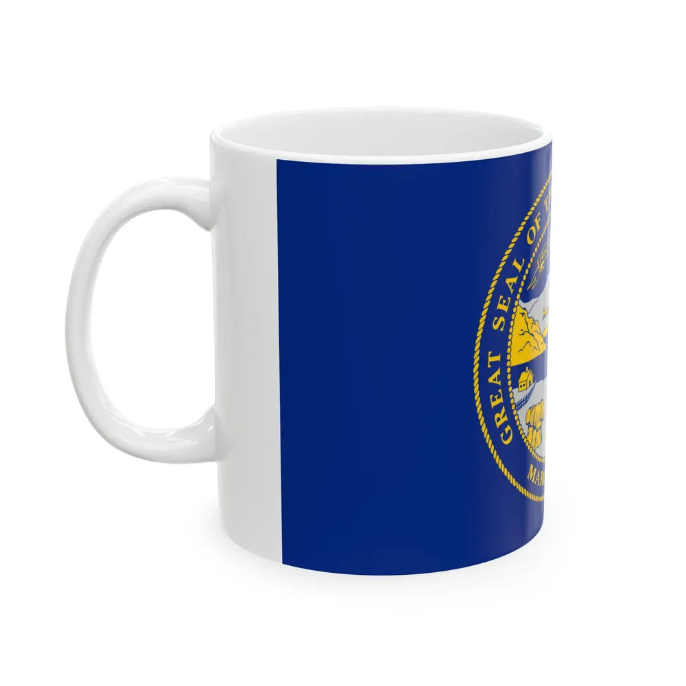 Flag of Nebraska (United States) White Coffee Mug - Go Mug Yourself