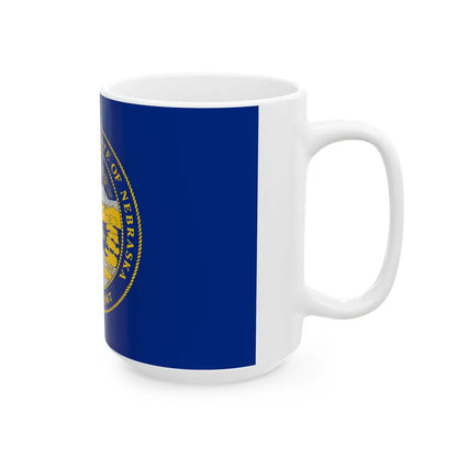 Flag of Nebraska (United States) White Coffee Mug - Go Mug Yourself