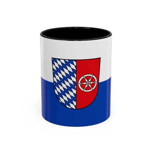 Flag of Neckar Odenwald Kreis Germany - Accent Coffee Mug 11oz Black - Go Mug Yourself