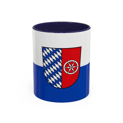 Flag of Neckar Odenwald Kreis Germany - Accent Coffee Mug 11oz Navy - Go Mug Yourself