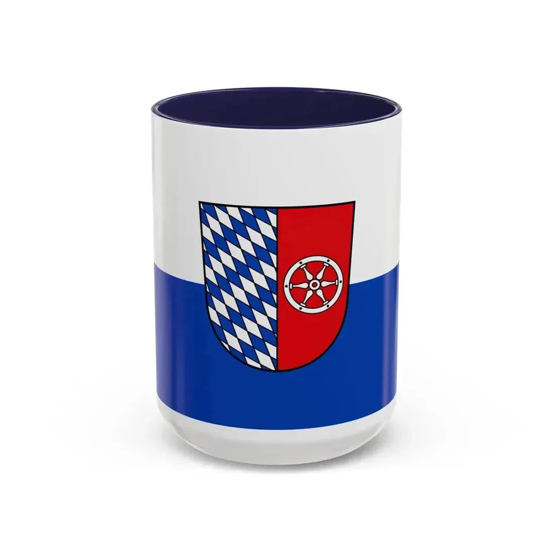 Flag of Neckar Odenwald Kreis Germany - Accent Coffee Mug 15oz Navy - Go Mug Yourself