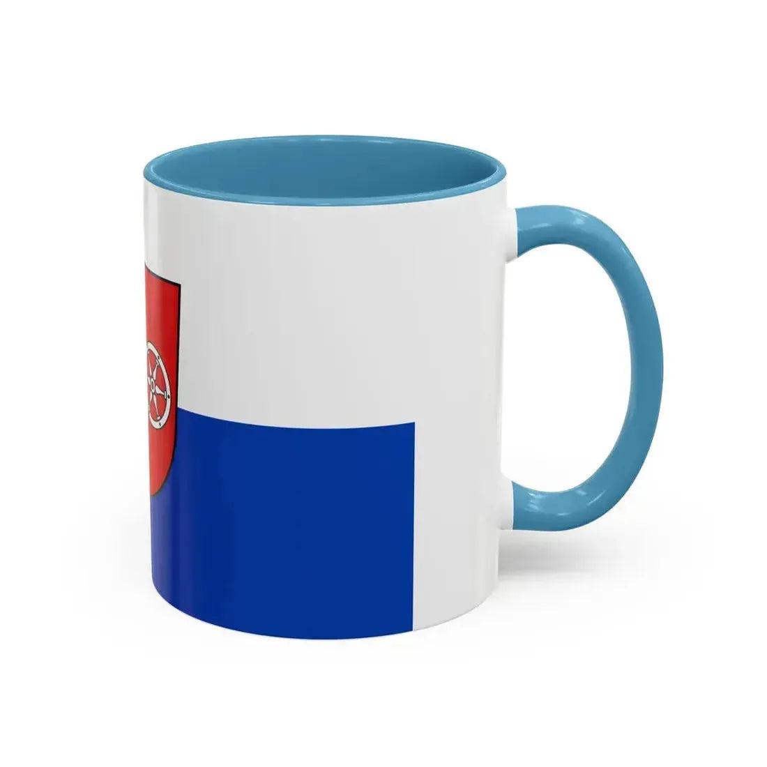 Flag of Neckar Odenwald Kreis Germany - Accent Coffee Mug - Go Mug Yourself