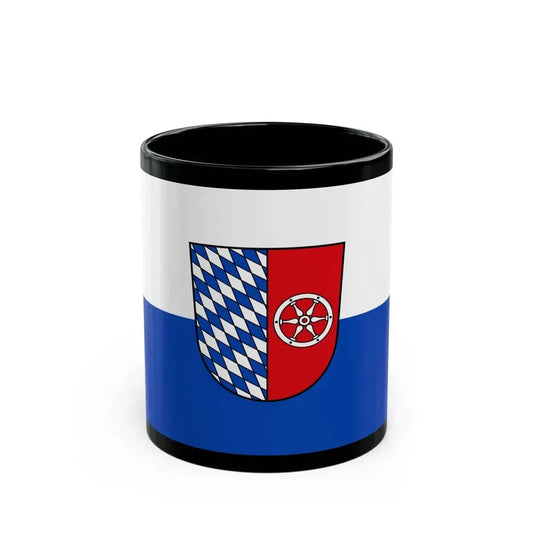 Flag of Neckar Odenwald Kreis Germany - Black Coffee Mug 11oz - Go Mug Yourself