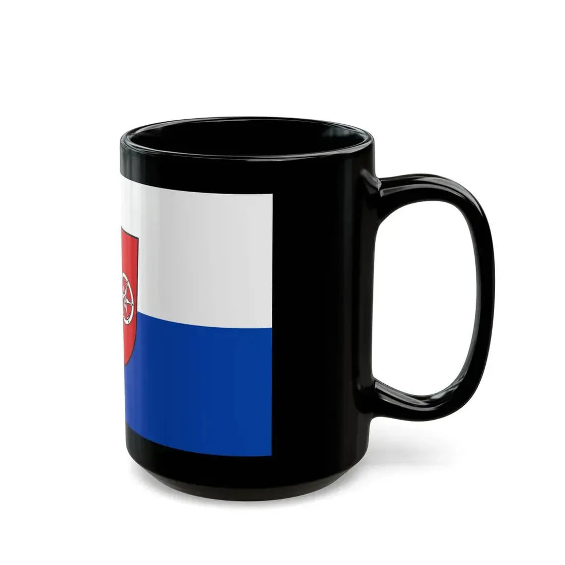 Flag of Neckar Odenwald Kreis Germany - Black Coffee Mug - Go Mug Yourself