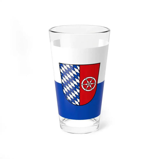 Flag of Neckar Odenwald Kreis Germany - Pint Glass 16oz 16oz - Go Mug Yourself