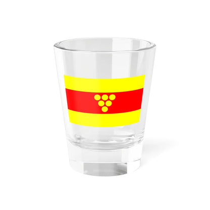 Flag of Negotino Municipality North Macedonia (North Macedonia) Shot Glass 1.5oz 1.5oz - Go Mug Yourself