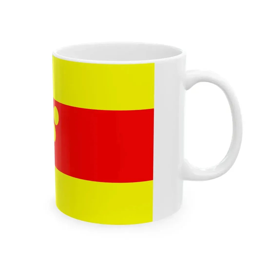 Flag of Negotino Municipality North Macedonia (North Macedonia) White Coffee Mug - Go Mug Yourself