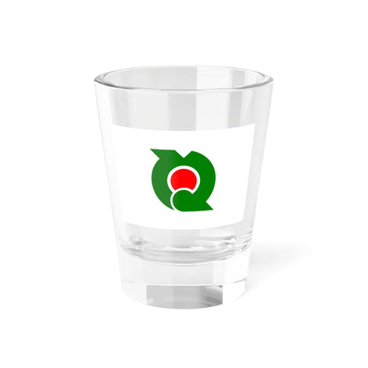 Flag of Nejime Kagoshima 1968-2005 (Japan) Shot Glass 1.5oz 1.5oz - Go Mug Yourself