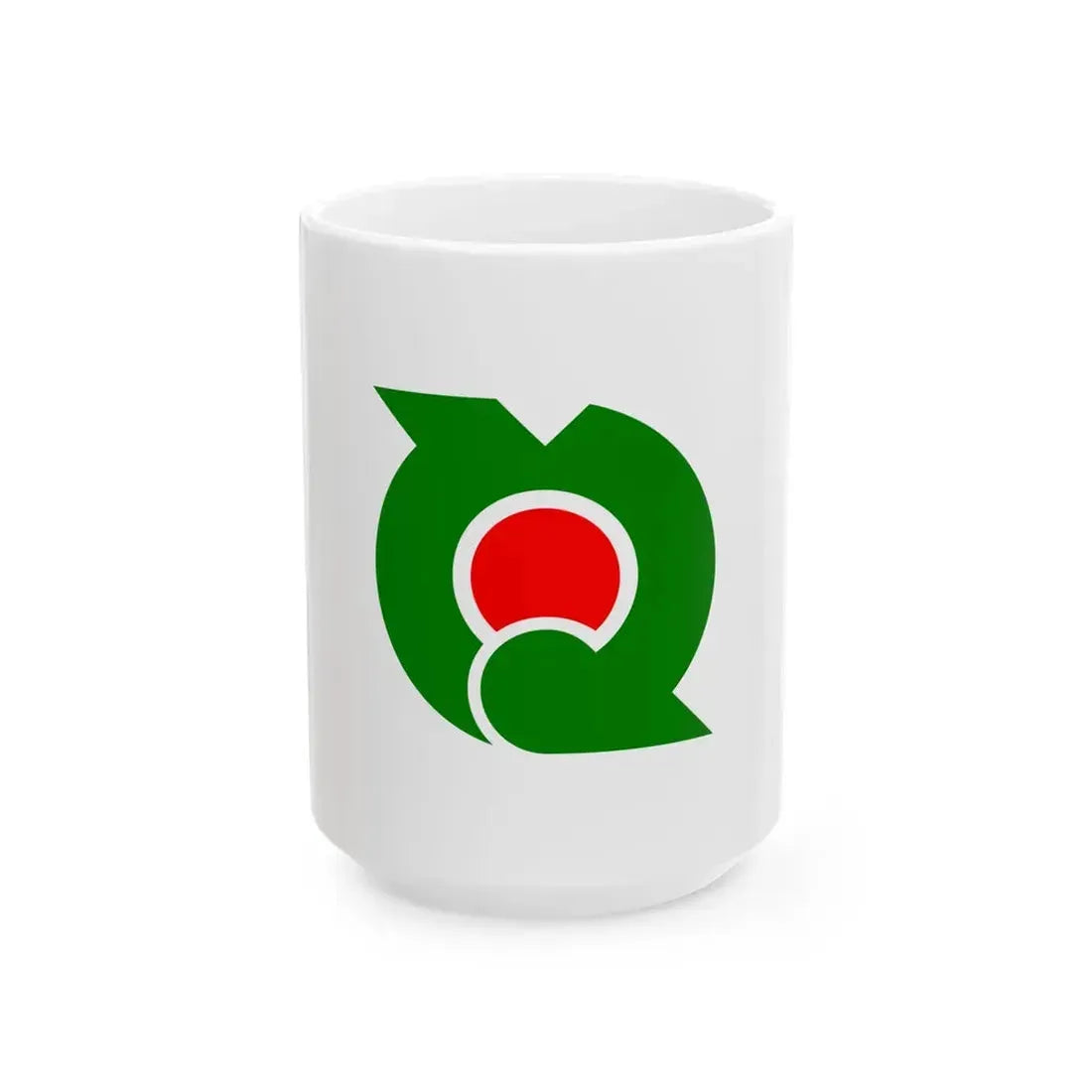 Flag of Nejime Kagoshima 1968-2005 (Japan) White Coffee Mug 15oz - Go Mug Yourself