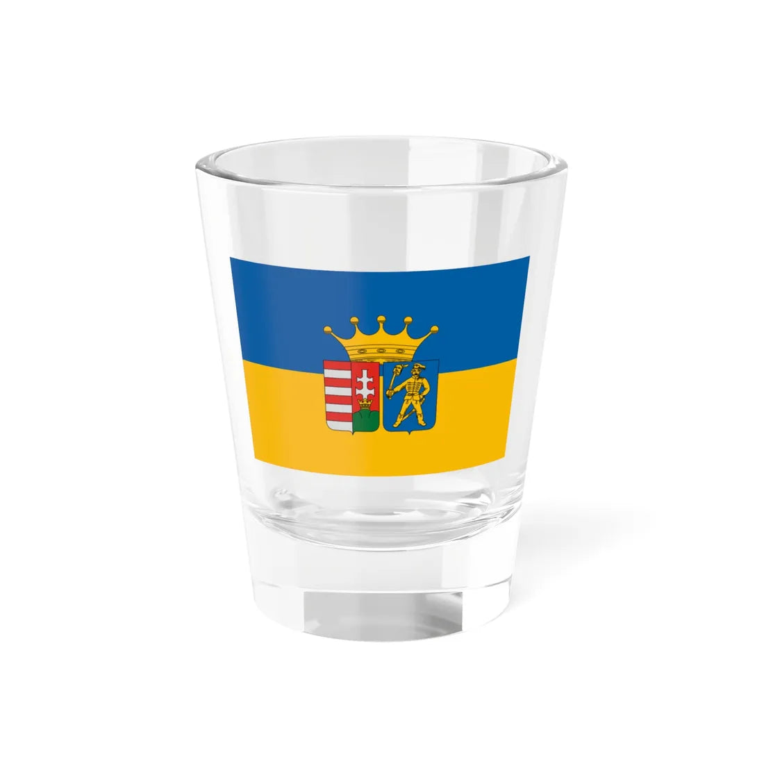 Flag of Nemesbod (Hungary) Shot Glass 1.5oz 1.5oz - Go Mug Yourself
