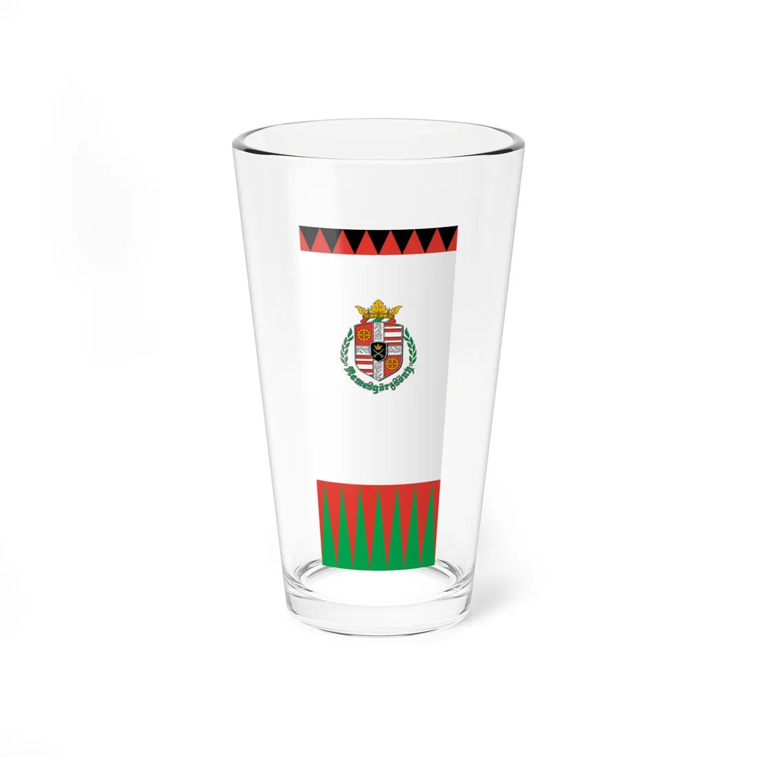 Flag of Nemesgorzsony vertical (Hungary) Pint Glass 16oz 16oz - Go Mug Yourself