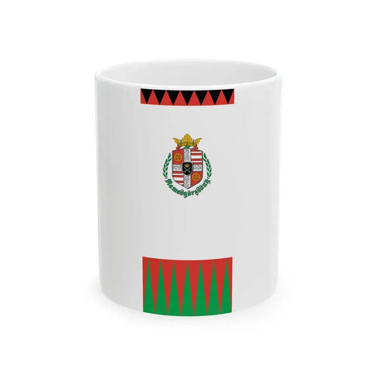 Flag of Nemesgorzsony vertical (Hungary) White Coffee Mug 11oz - Go Mug Yourself