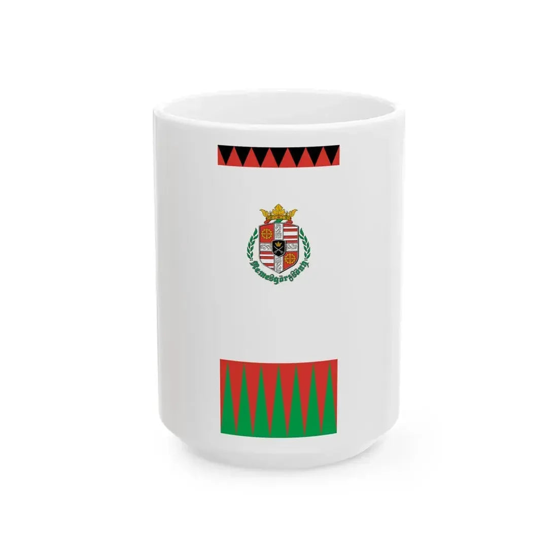 Flag of Nemesgorzsony vertical (Hungary) White Coffee Mug 15oz - Go Mug Yourself
