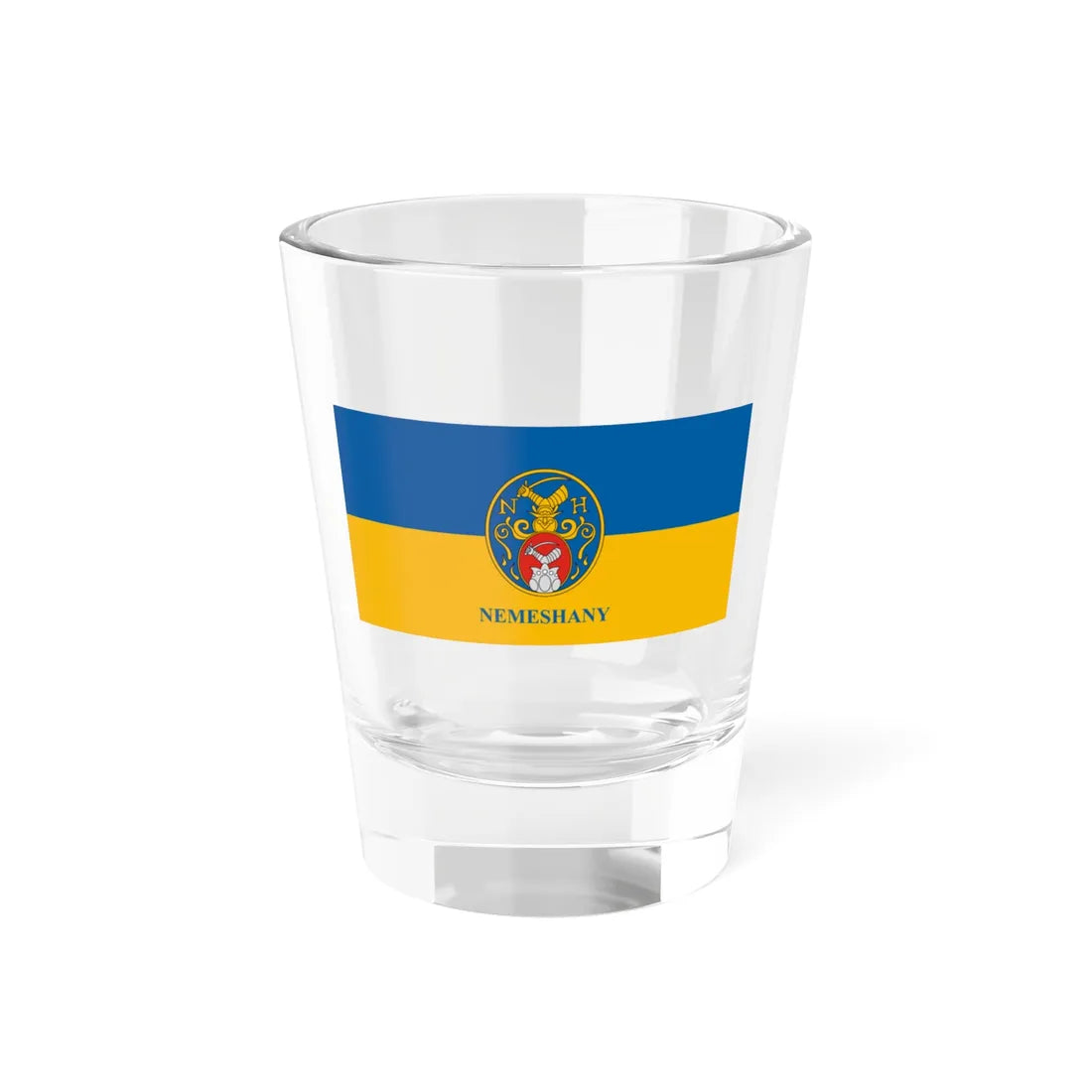 Flag of Nemeshany (Hungary) Shot Glass 1.5oz 1.5oz - Go Mug Yourself