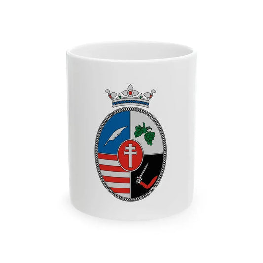 Flag of Nemessandorhaza (Hungary) White Coffee Mug 11oz - Go Mug Yourself