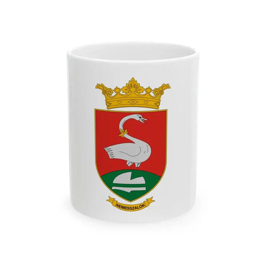 Flag of Nemesszalok (Hungary) White Coffee Mug 11oz - Go Mug Yourself