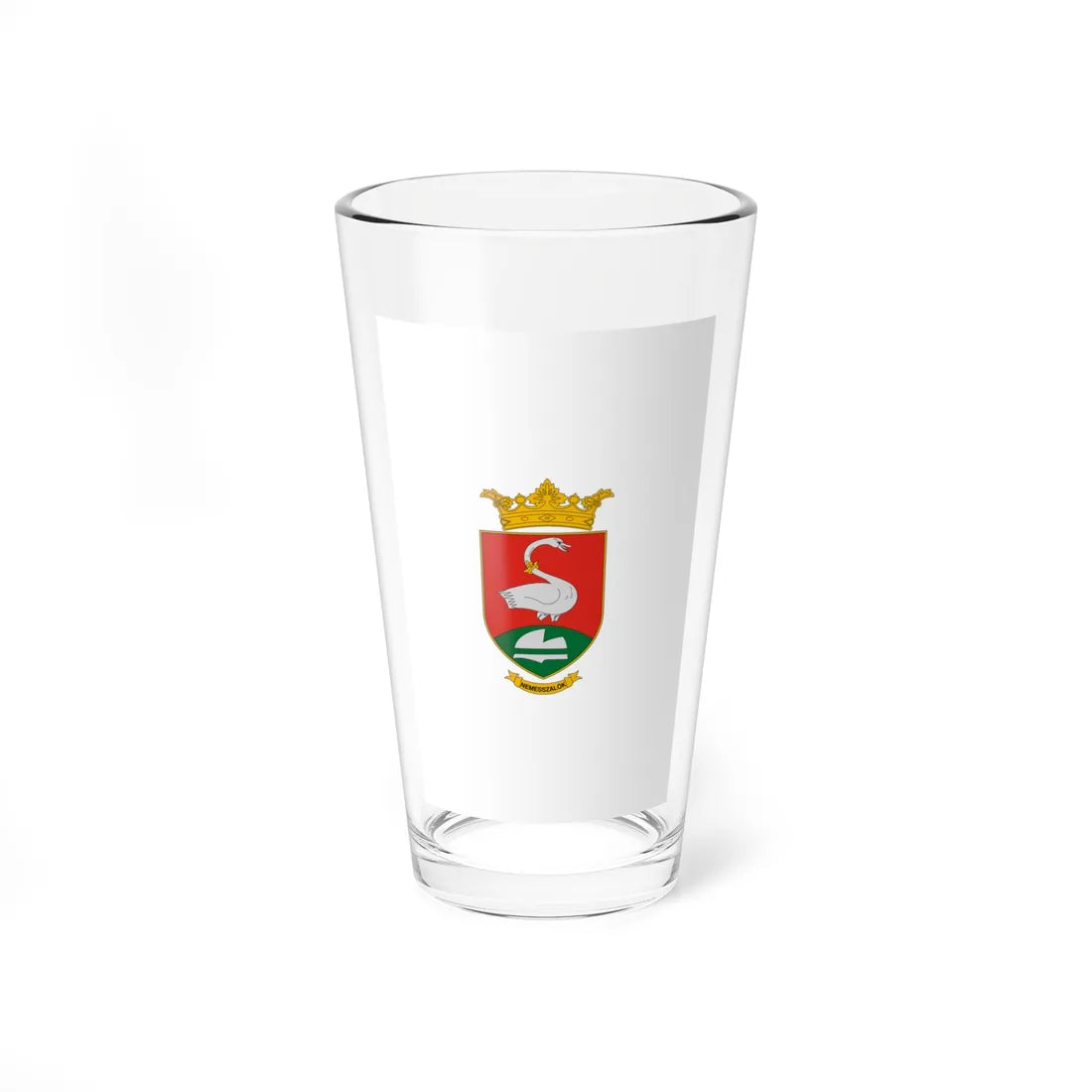 Flag of Nemesszalok vertical (Hungary) Pint Glass 16oz 16oz - Go Mug Yourself