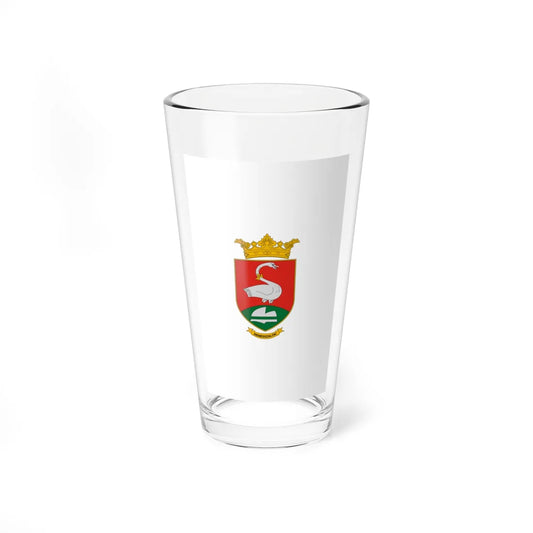 Flag of Nemesszalok vertical (Hungary) Pint Glass 16oz 16oz - Go Mug Yourself