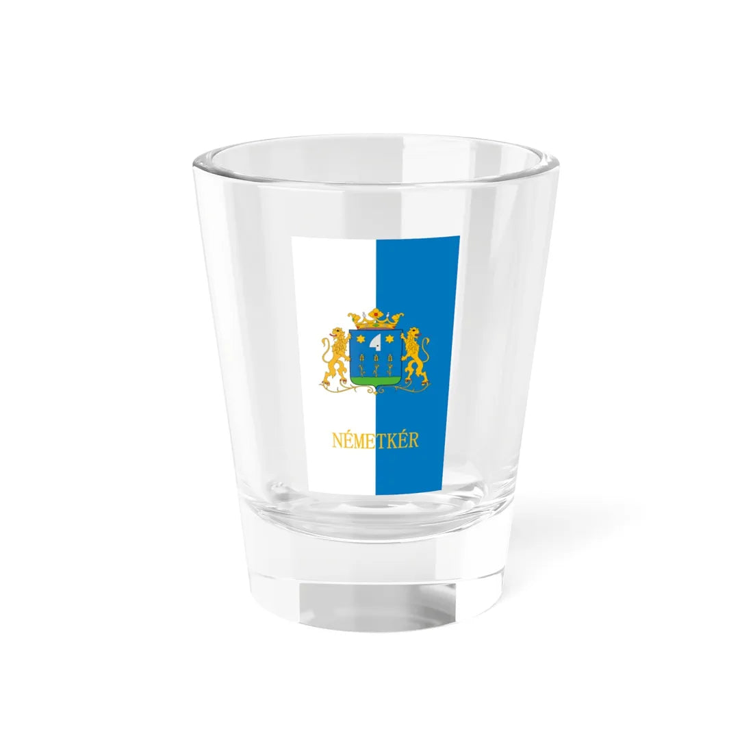 Flag of Nemetker (Hungary) Shot Glass 1.5oz 1.5oz - Go Mug Yourself