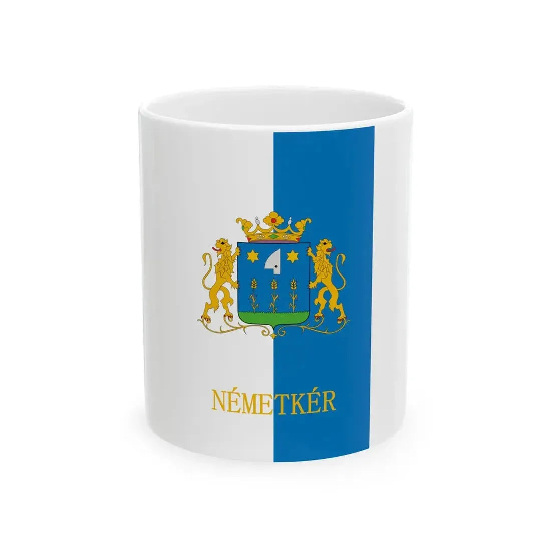 Flag of Nemetker (Hungary) White Coffee Mug 11oz - Go Mug Yourself