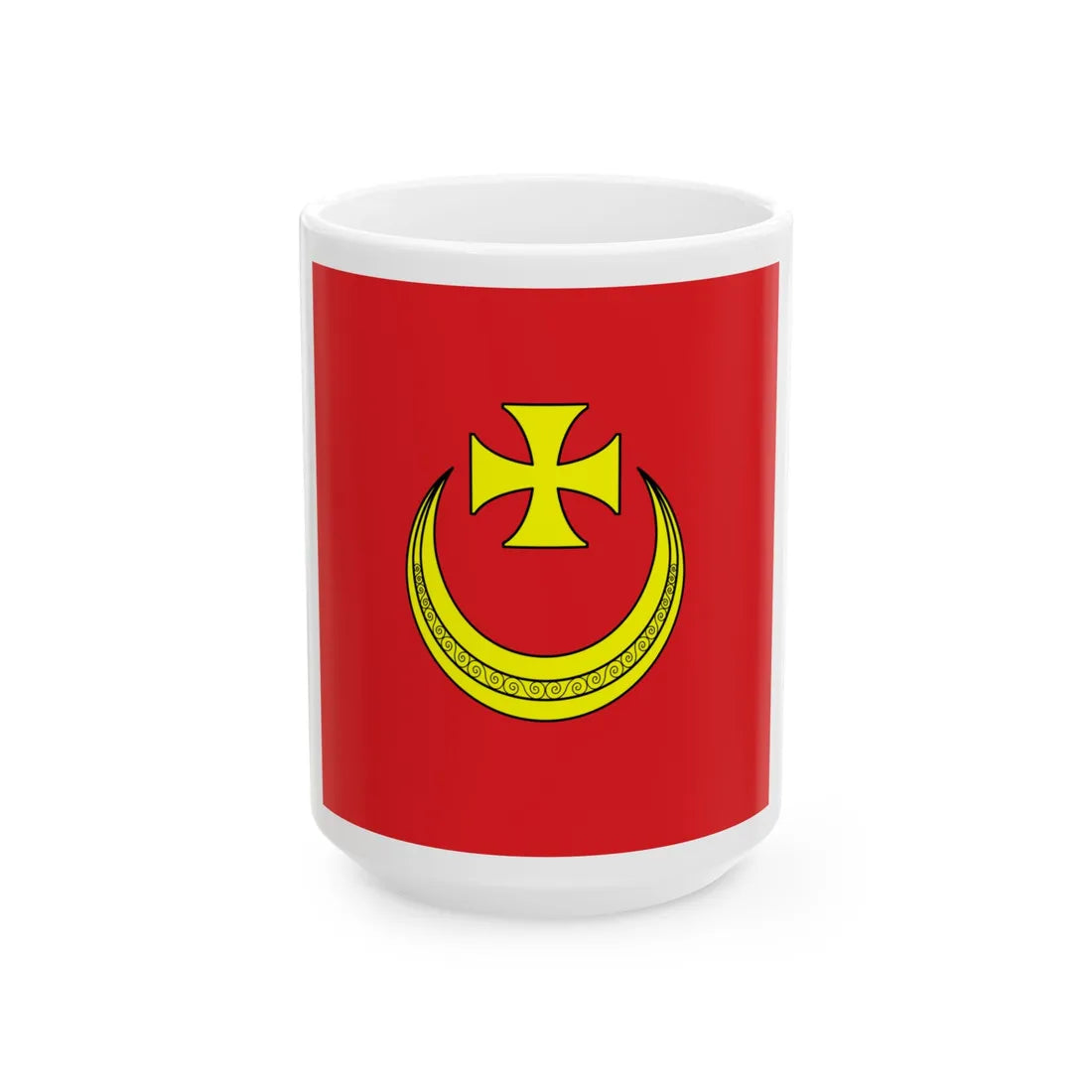 Flag of Nemyriv (Ukraine) White Coffee Mug 15oz - Go Mug Yourself