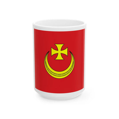 Flag of Nemyriv (Ukraine) White Coffee Mug 15oz - Go Mug Yourself