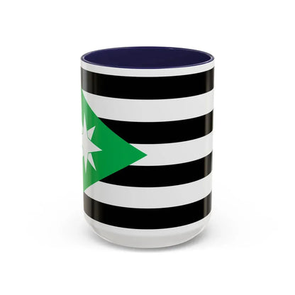 Flag of Nenthead UK - Accent Coffee Mug 15oz Navy - Go Mug Yourself