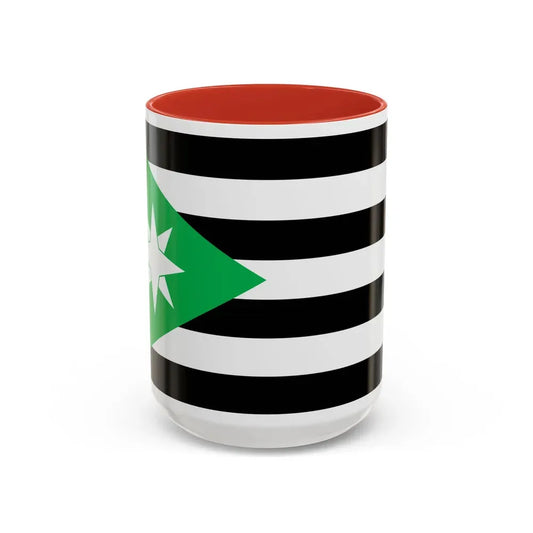 Flag of Nenthead UK - Accent Coffee Mug 15oz Red - Go Mug Yourself