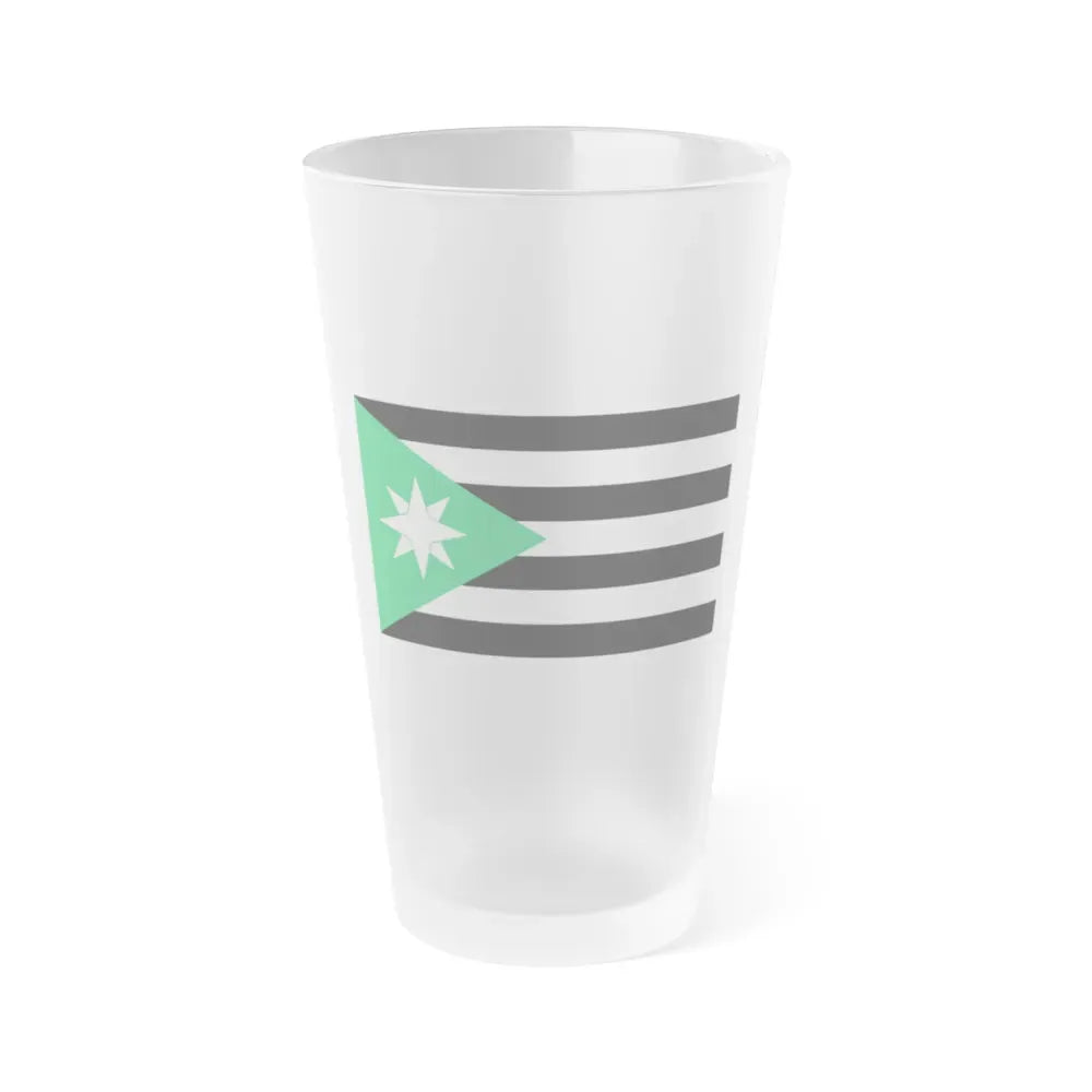 Flag of Nenthead UK - Frosted Pint Glass 16oz 16oz Frosted - Go Mug Yourself