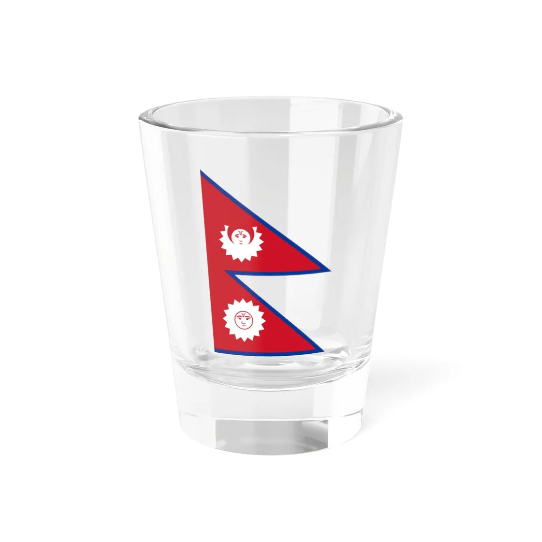 Flag of Nepal 1743-1962 (Nepal) Shot Glass 1.5oz 1.5oz - Go Mug Yourself