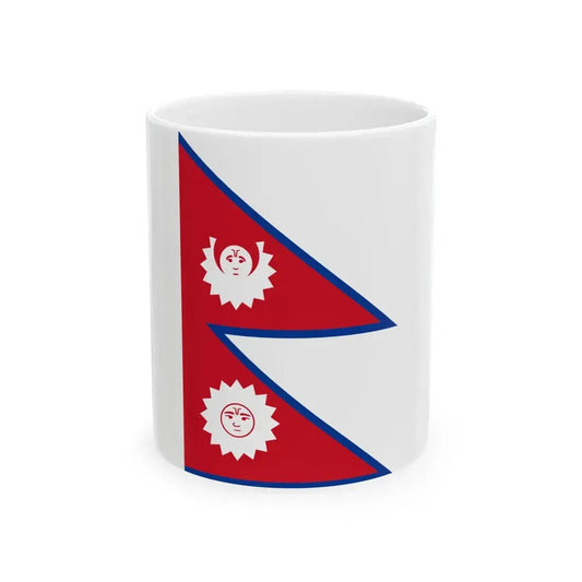 Flag of Nepal 1743-1962 (Nepal) White Coffee Mug 11oz - Go Mug Yourself