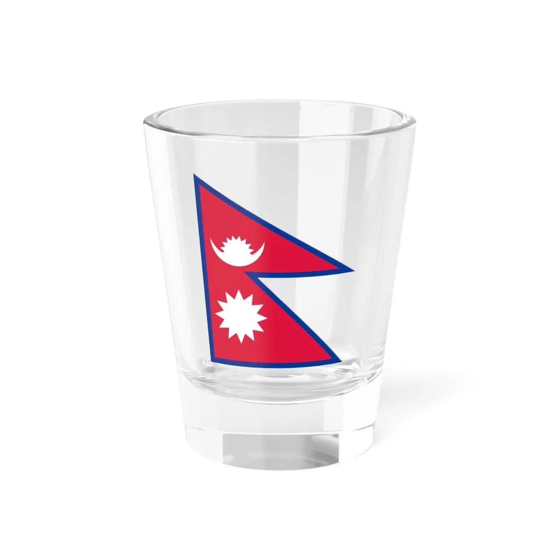 Flag of Nepal (Nepal) Shot Glass 1.5oz 1.5oz - Go Mug Yourself
