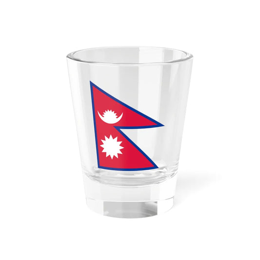 Flag of Nepal (Nepal) Shot Glass 1.5oz 1.5oz - Go Mug Yourself