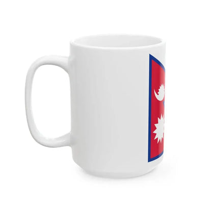 Flag of Nepal (Nepal) White Coffee Mug - Go Mug Yourself
