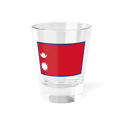 Flag of Nepal rectangular (Nepal) Shot Glass 1.5oz 1.5oz - Go Mug Yourself