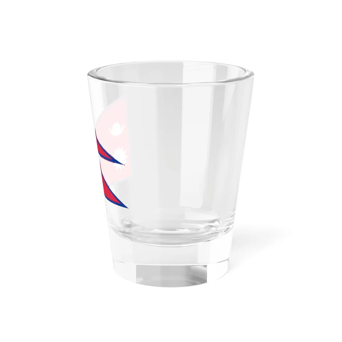 Flag of Nepal stretched aspect ratio 3-2 (Nepal) Shot Glass 1.5oz - Go Mug Yourself